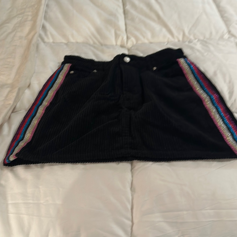 Corduroy mini skirt
